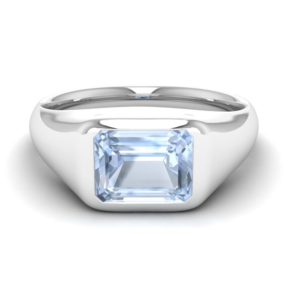 Aquamarine Ring Aquamarine Ring Mens 