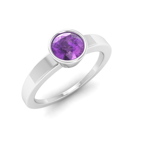 bague solitaire violet bague solitaire violet
