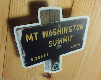 Mt Washington summit die-cut sticker - Appalachian Trail