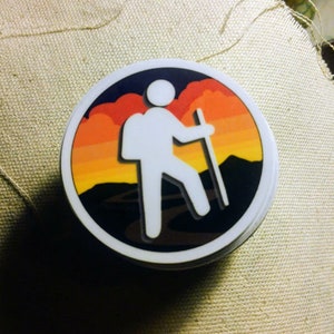 Night hiker sticker