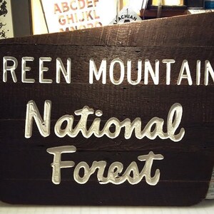 Señal del Bosque Nacional Green Mountain