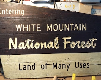 White Mountains National Forest Entrance Sign