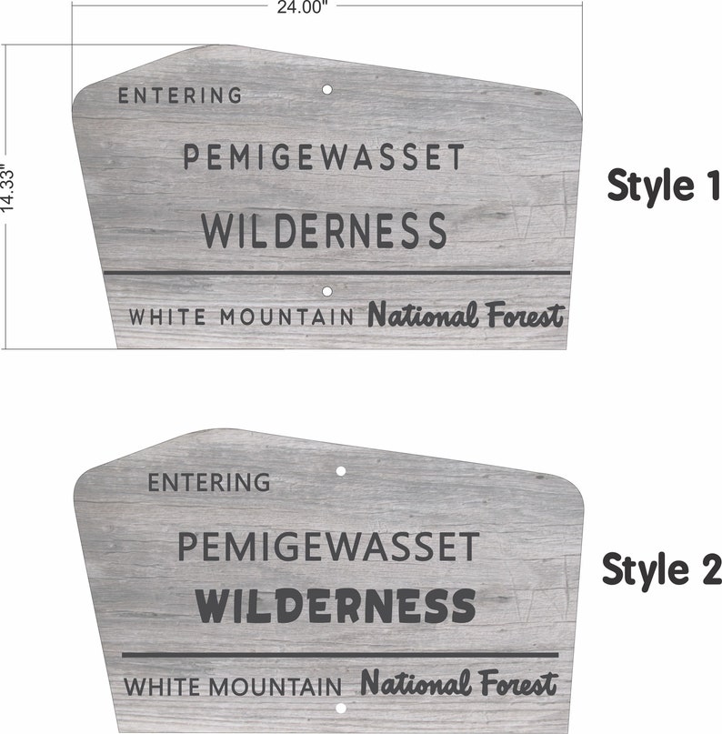 Pemigewasset Pemi Wilderness sign image 4