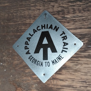 Appalachian Trail Replica Metal Insignia Placard Sign
