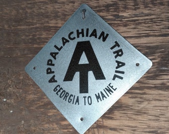 Appalachian Trail Replica Metal Insignia Placard Sign