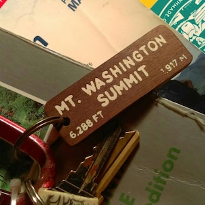 Mt. Washington summit sign keychain