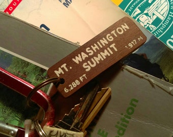 Mt. Washington summit sign keychain