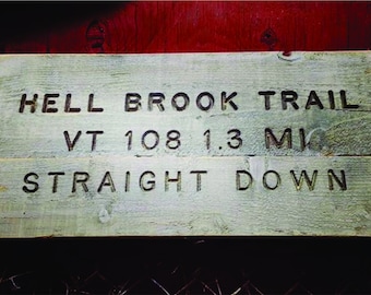 Hell Brook Trail Sign