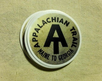 Appalachian Trail "metal" badge vinyl sticker