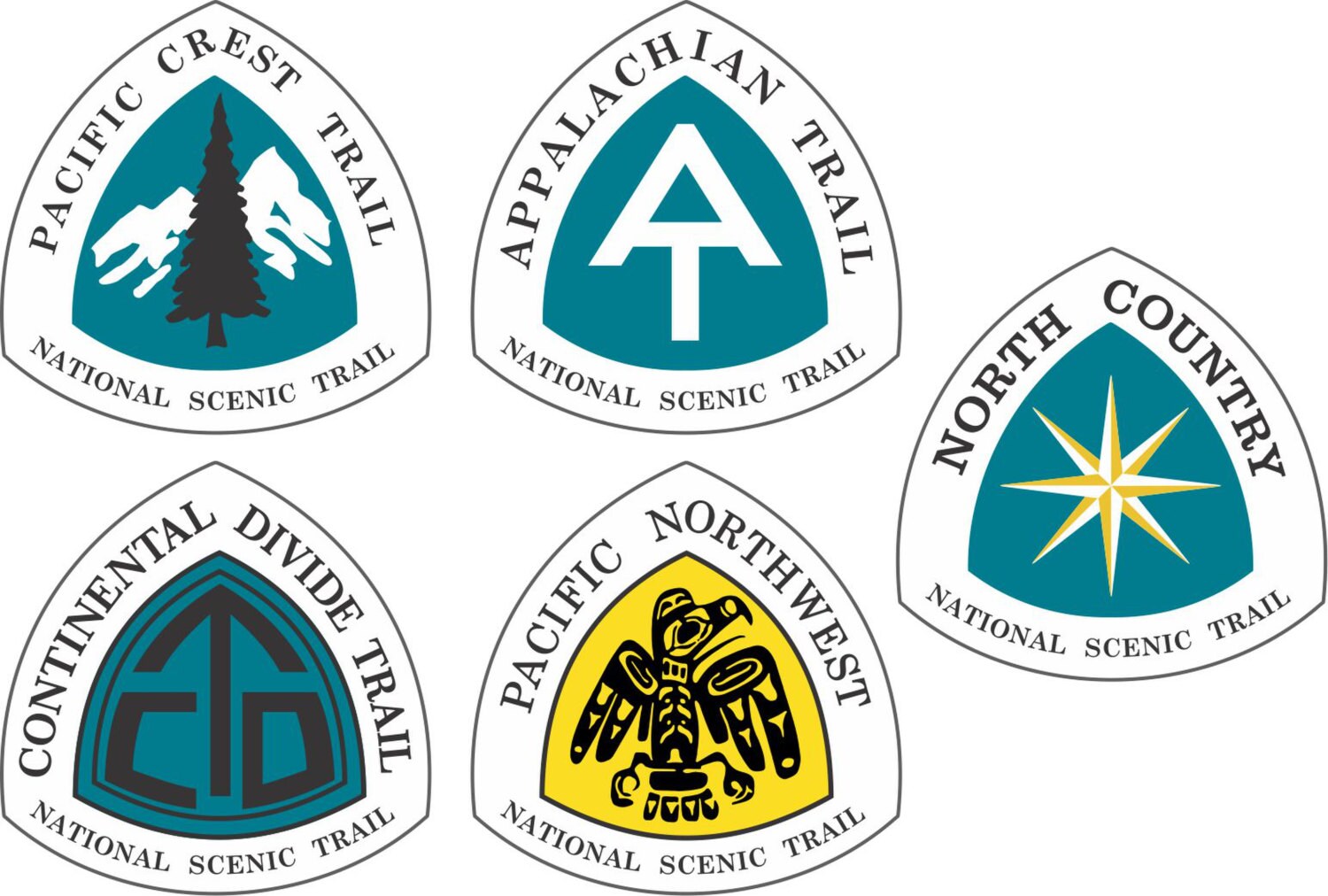 6 x 6 Aluminum Trail Badges AT PCt Cdt PNWt Etsy