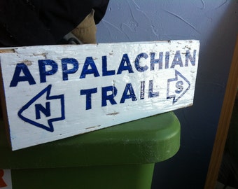Appalachian Trail - small hand-painted reclaimed wood sign