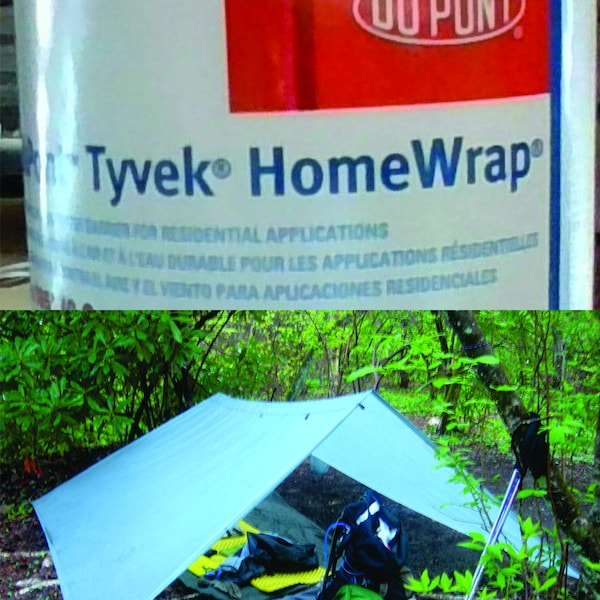 Tyvek HomeWrap by the foot for camping, ultralight backpacking, tarping, crafts - 3' x 12"