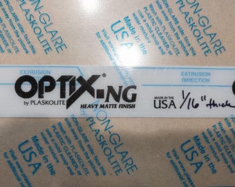 OPTIX NG non-glare .060 (1/16") cut to size for framing, crafts, signs