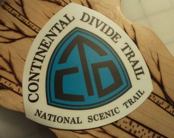 Continental Divide Trail CDT 3" vinyl sticker