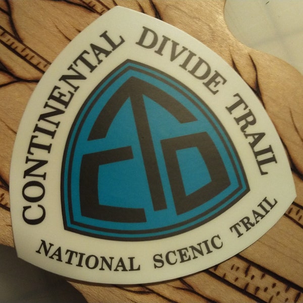 Continental Divide Trail CDT 3" vinyl sticker