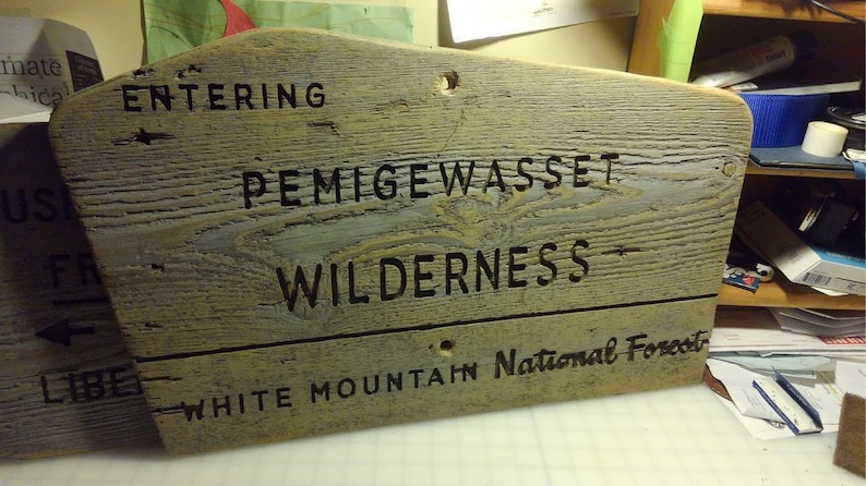 Pemigewasset Pemi Wilderness sign image 1