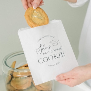 25 One Smart Cookie Bags, Class Of 2026, Graduation Party Decorations, Graduation Party Ideas, Graduation Favors, Cookie Bags, Set of 25