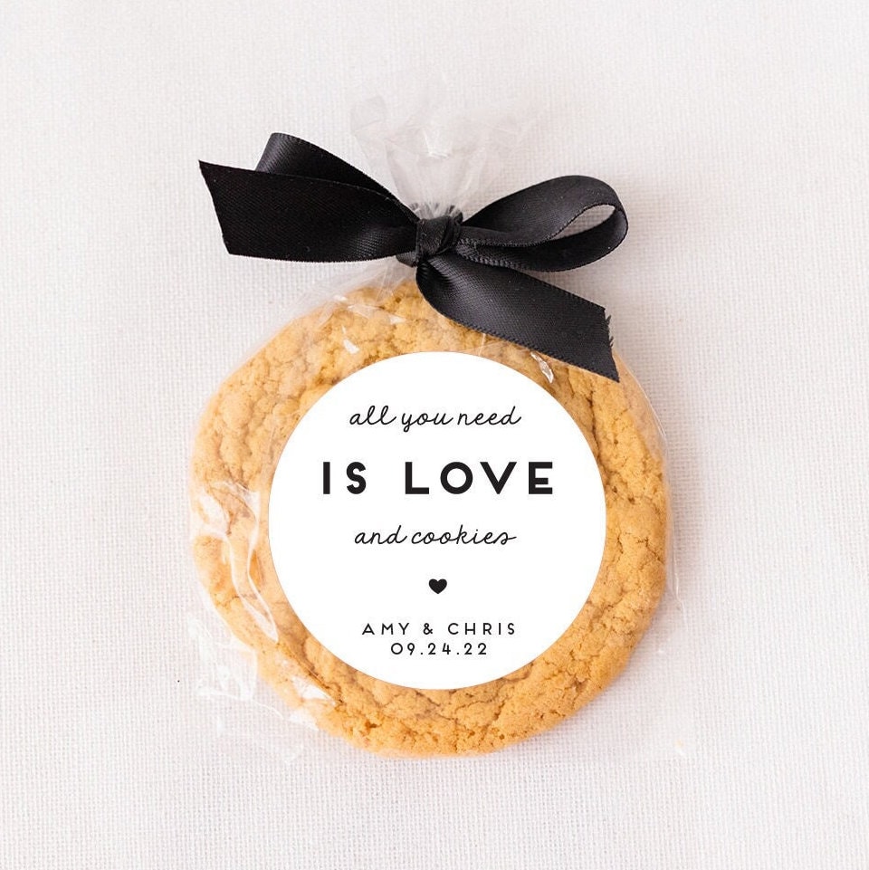 Personalized Stickers for Cookie Favors, Round Treat Labels, 2.5 Inch ...