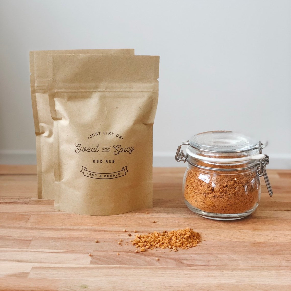 DIY Spice Favor Bags BBQ wedding Favors BBQ rub favours Etsy