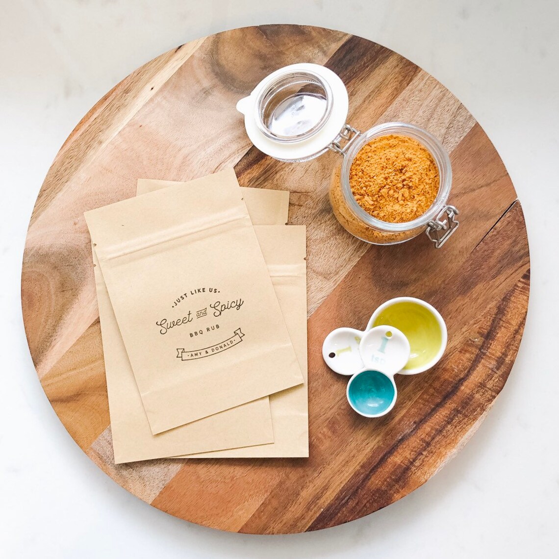 DIY Spice Favor Bags BBQ wedding Favors BBQ rub favours Etsy