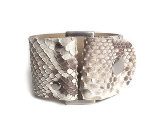 Leather bracelet BUCKle cuff mix colors