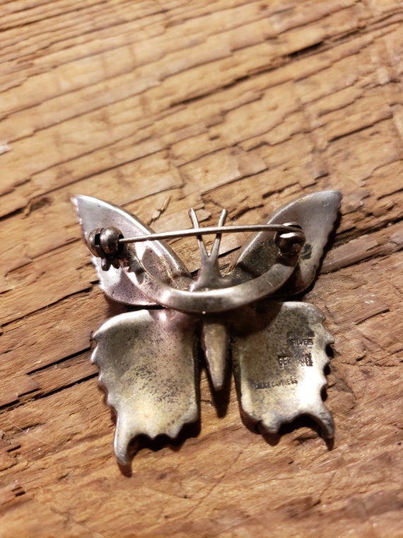 Beautiful Vintage Alice Caviness Butterfly Brooch - image 3