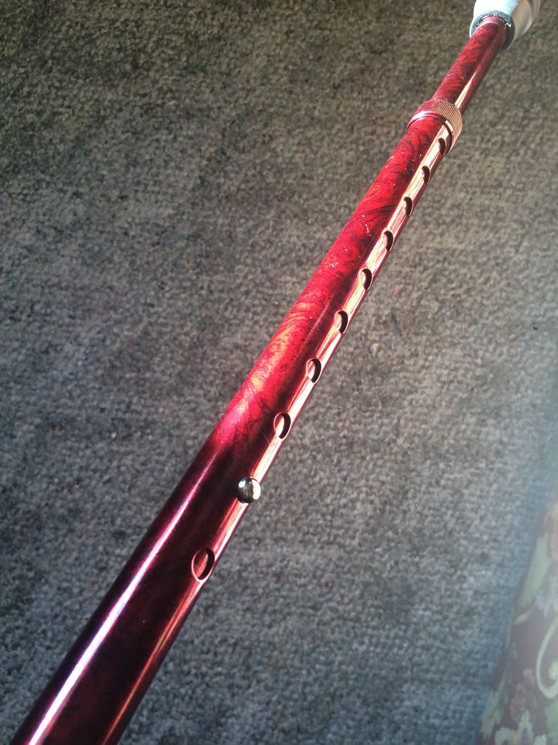 Lightsaber style adjustable Walking cane mobility aid red or Etsy