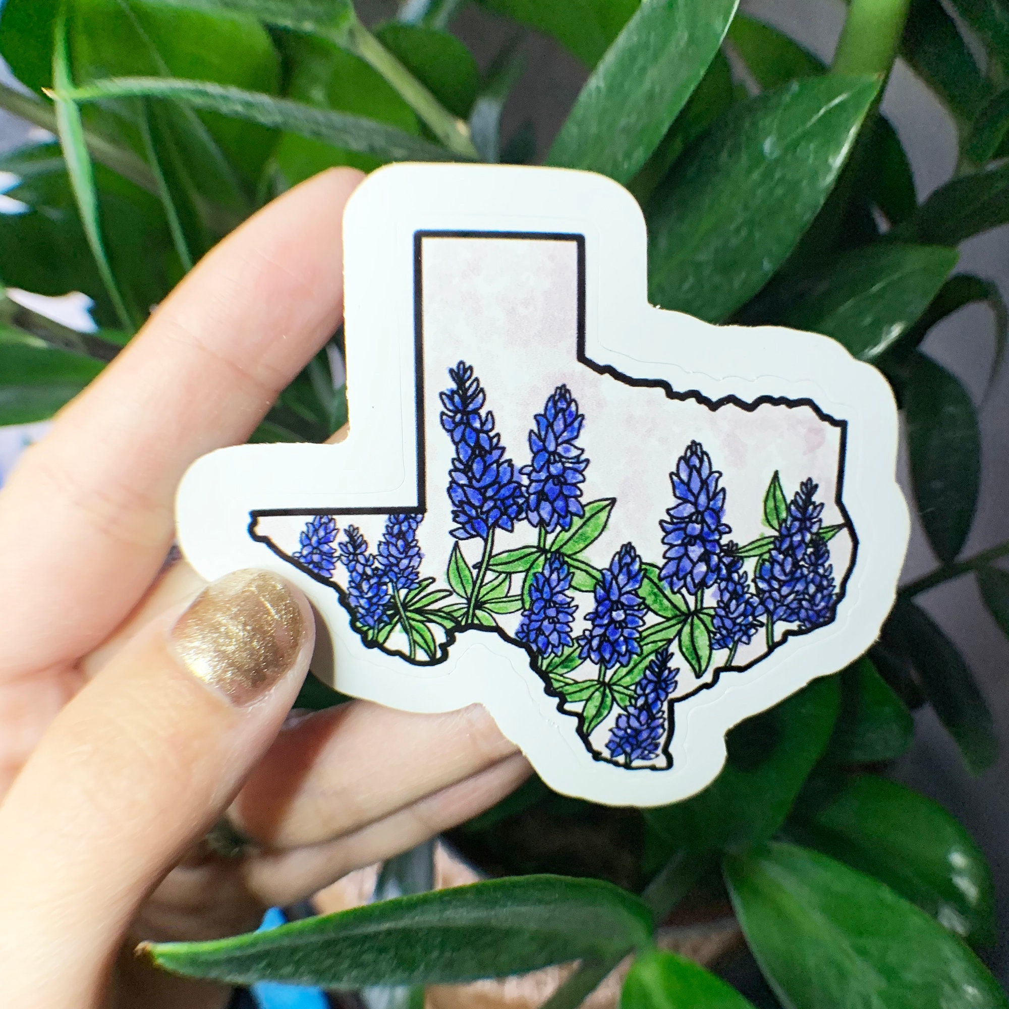Texas State Blumenaufkleber WATERPROOF | Etsy