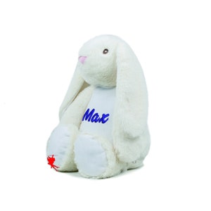 Hase Kuscheltier Stofftier mit Stickerei Plüschtier mit Name bestickt Bild 2