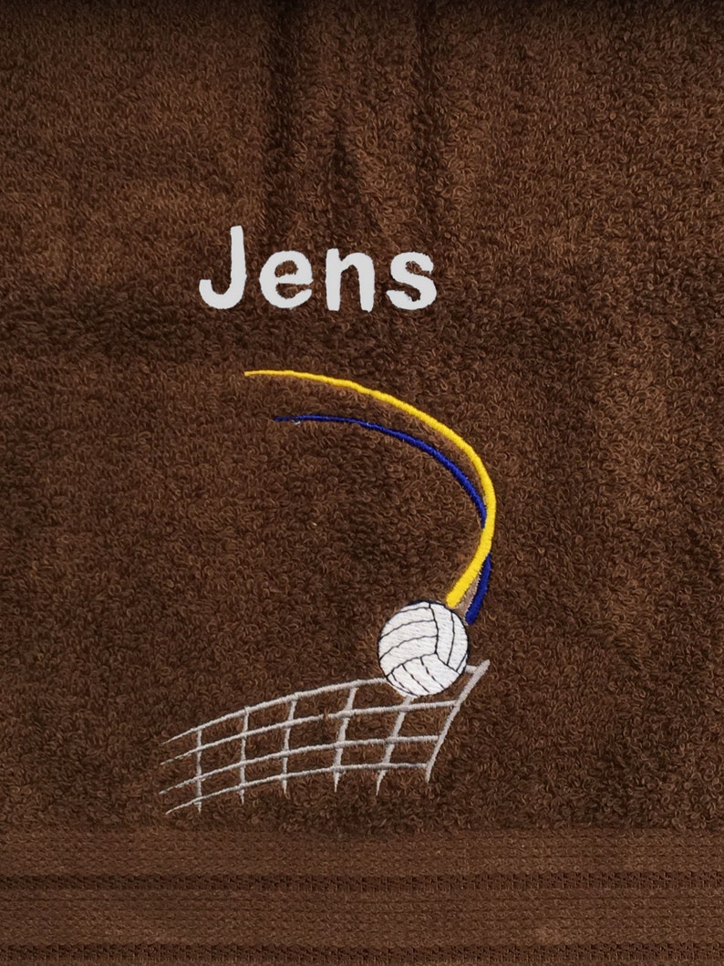 Volleyball Personalised Embroidered Towels image 1