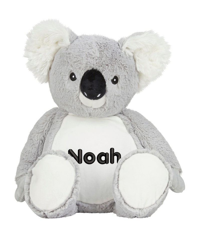 Koala peluche peluche animal avec broderie peluche jouet brodé avec nom image 2
