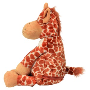 Giraffe cuddly toy stuffed animal with embroidery plush toy embroidered with name image 5