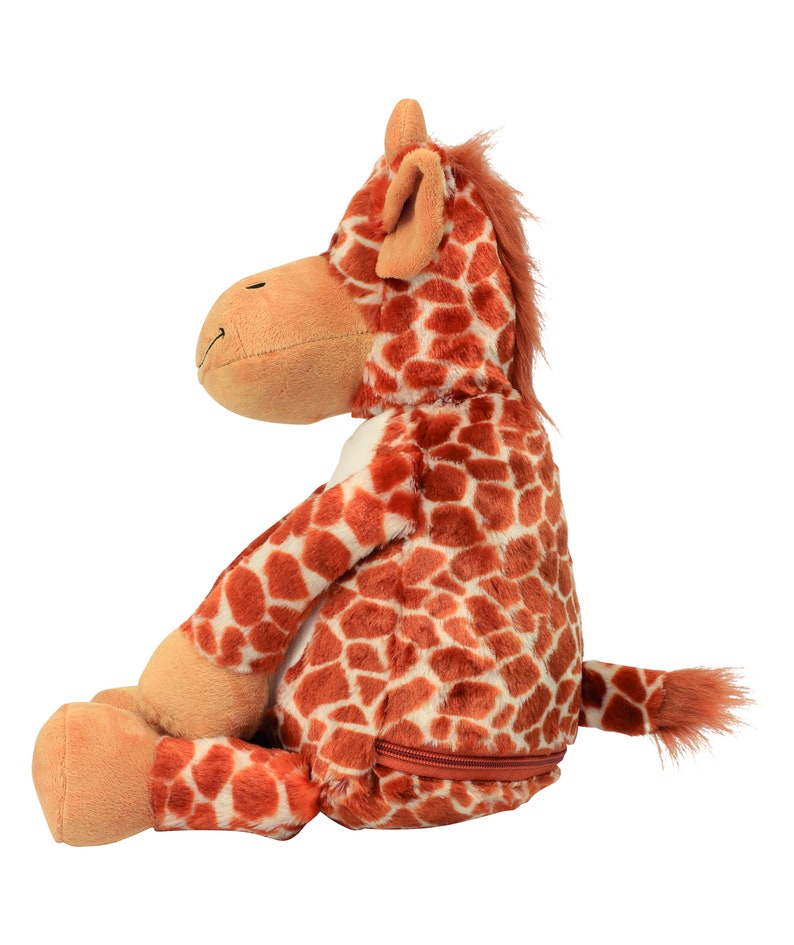 Giraffe cuddly toy stuffed animal with embroidery plush toy embroidered with name image 5