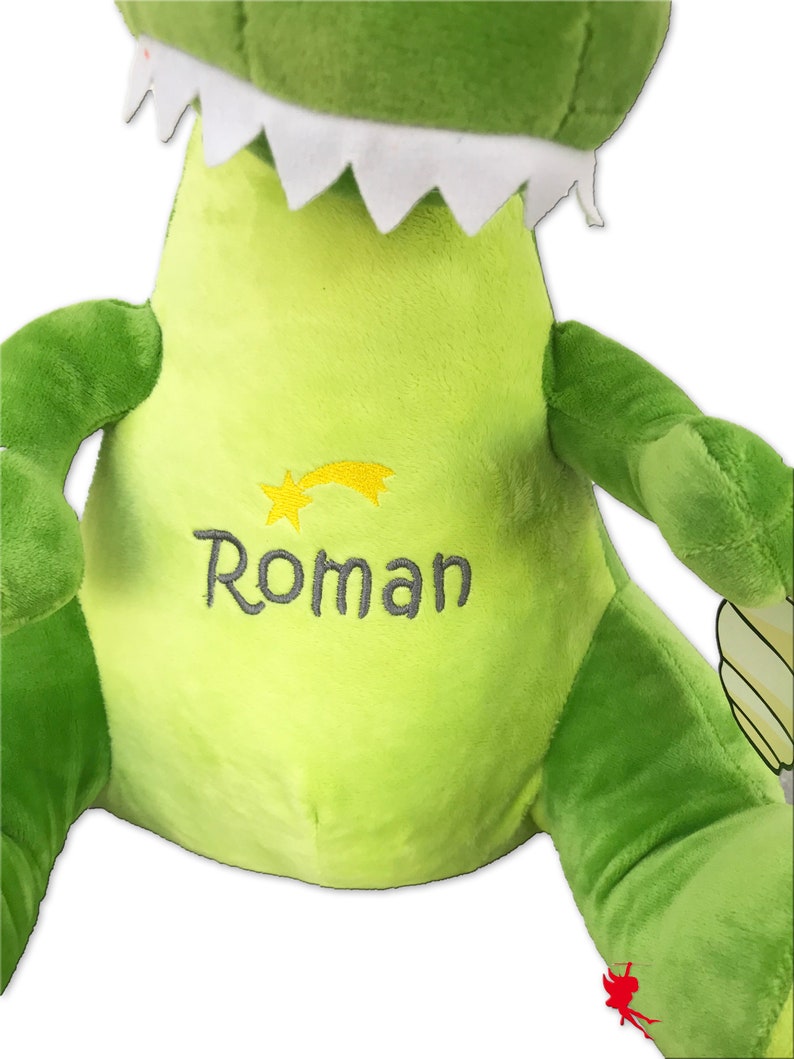 Dino cuddly toy stuffed animal with embroidery plush toy embroidered with name image 6