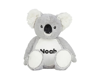 Koala cuddly toy stuffed animal with embroidery plush toy embroidered with name