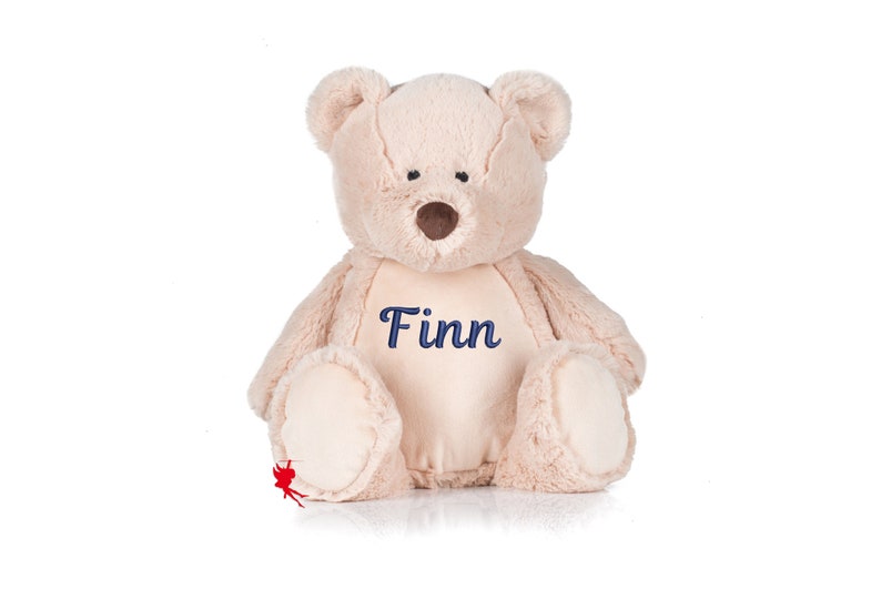 Teddy Bear Cuddly Toy Stuffed Animal with Embroidery Plush Toy Embroidered with Name image 1