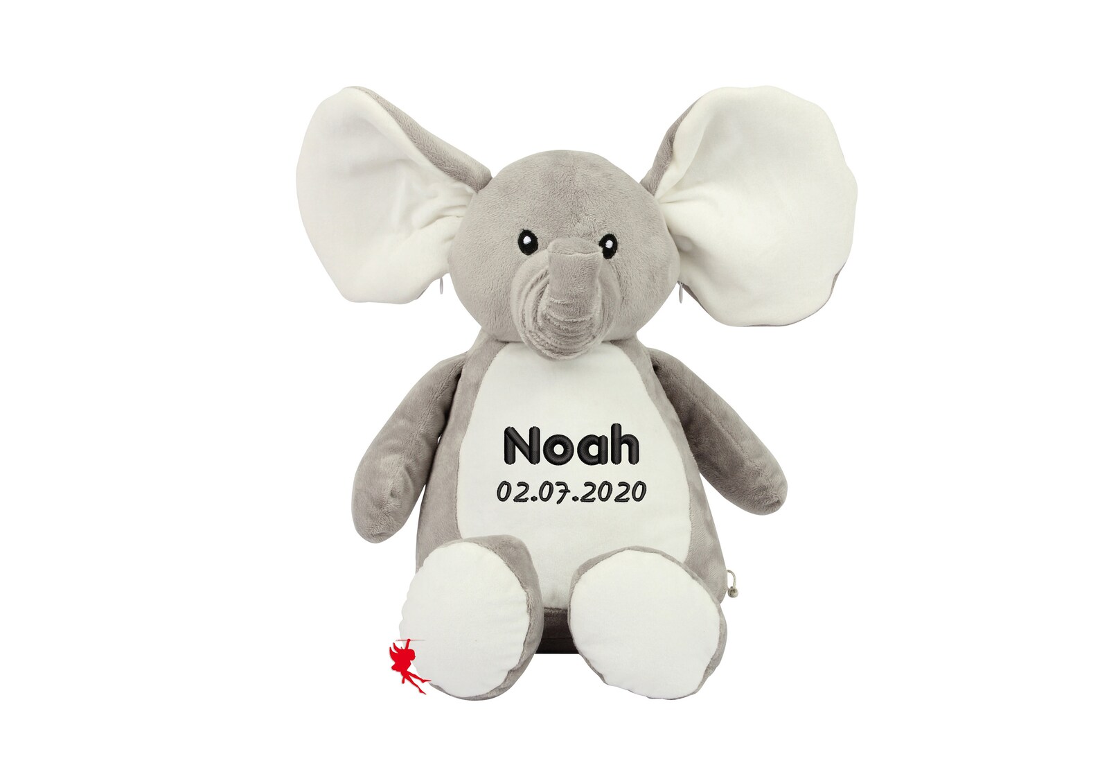Elephant Cuddly Toy Stuffed Toy With Embroidery Plush Toy | Etsy