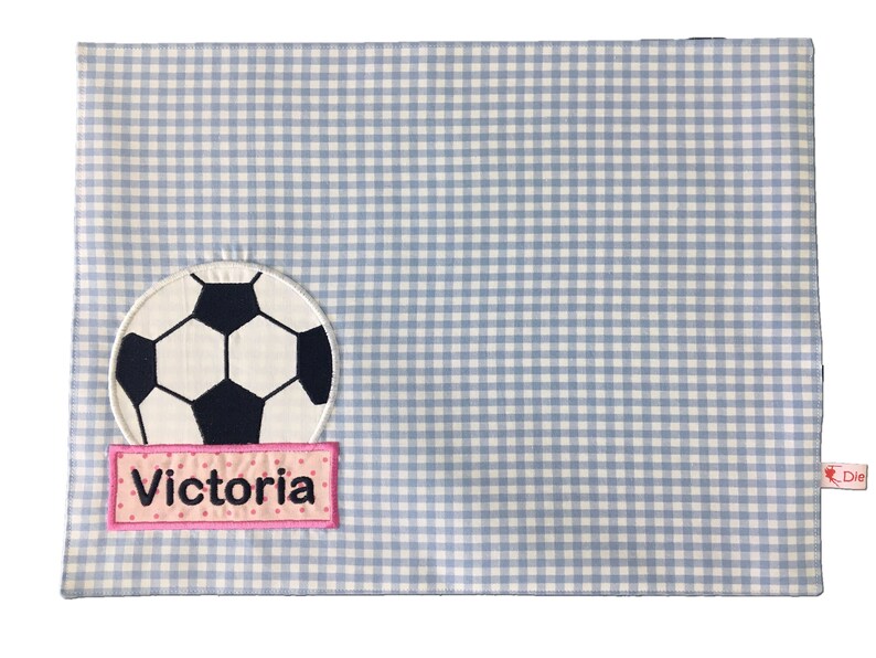 Damaloo Fußball Tischset Für Kinder - Abwaschbare Unterlage 43x28 Cm