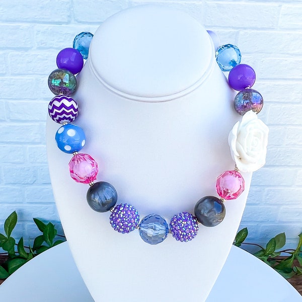 PURE BLISS Spring Necklace, Bubblegum Necklace, Chunky Statement Necklace, Spring Jewelry, Easter Necklace