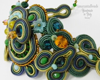 Soutache bracelet, soutache bijoux, soutache jewellery Modus