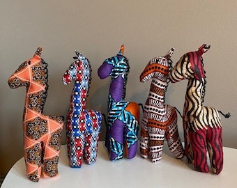Kitenge African Giraffes