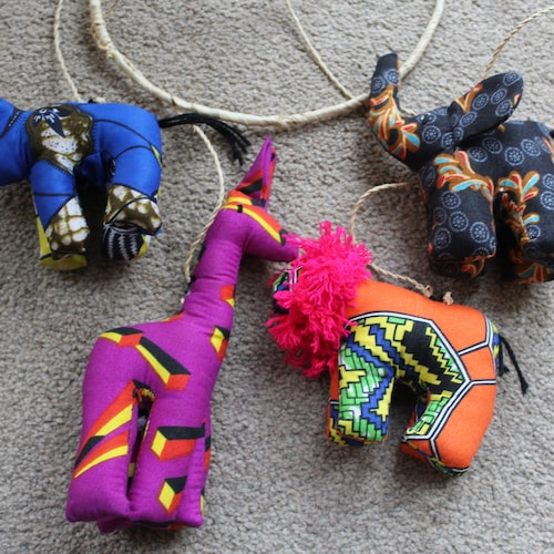 African Safari Baby Animal Mobile Etsy