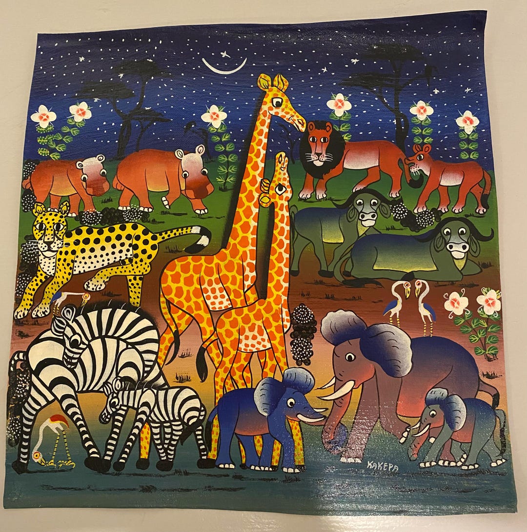 Tanzania Safari Tinga Tinga Paintings Etsy tanzania-safari-tinga-tinga-paintings-etsy