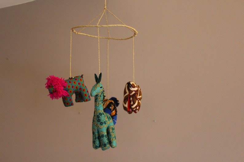 African Safari Baby Animal Mobile Etsy UK