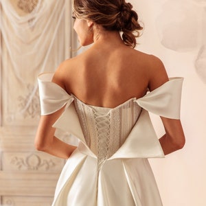 Corset Wedding Dress Ties Up Etsy
