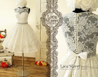 etsy short wedding dress