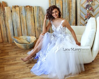 wedding dresses lilac color