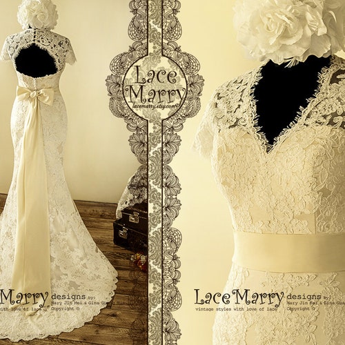 Maggie Sottero Cream-Colored Textured Wedding Dress