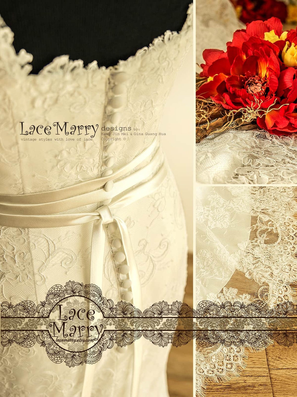 Stunning Lace Wedding Dress in Sheath Shape with Sweetheart Etsy