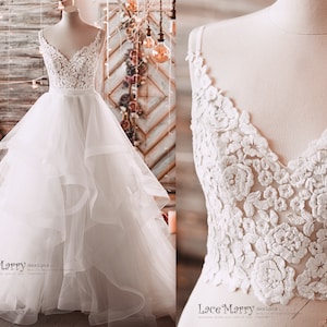 Sexy Bridal Crop Top with Thin Straps Combined with Separate A Line Glitter Horsehair Skirt, Wedding Skirt with Crop Top, Wedding Separates